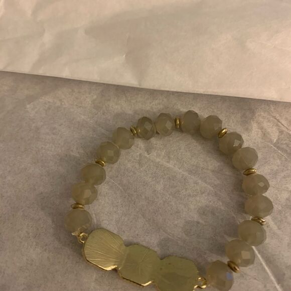 New Zales Quartz Bead Bolo Bracelet Gold Plated​ - Picture 4 of 4